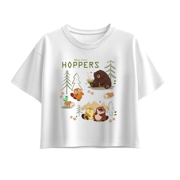 Hoppers - Animal Grid - Youth Girls Boxy T-Shirt