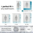 thumbnail image 2 of Bathroom Shower Curtain Liner - Waterproof Plastic Curtain..., 2 of 18