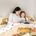 thumbnail image 5 of Manfei Kawaii Camper 7 Pieces Full Size Bedding Sets,Lovely Capybara Print Full Size Bed in a Bag,Brown,Polkadot Reversible, 5 of 7