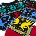 thumbnail image 3 of Harry Potter Christmas Jumper Hogwarts House Crests Official Unisex Ugly Sweater, 3 of 4
