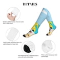 thumbnail image 5 of Lsque Gnomes On The Beach Pattern Sport Compression Socks for Men & Women 15-20 mmHg Knee High Nurse Pregnant Running Medical and Travel Athletic, 5 of 6