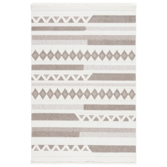 SAFAVIEH Lotus Cantor Geometric Area Rug, Ivory/Beige, 8' x 10'