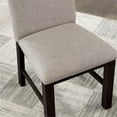 thumbnail image 4 of Furniture of America Leen Fabric Upholstered Side Chairs in Black (Set of 2), 4 of 6