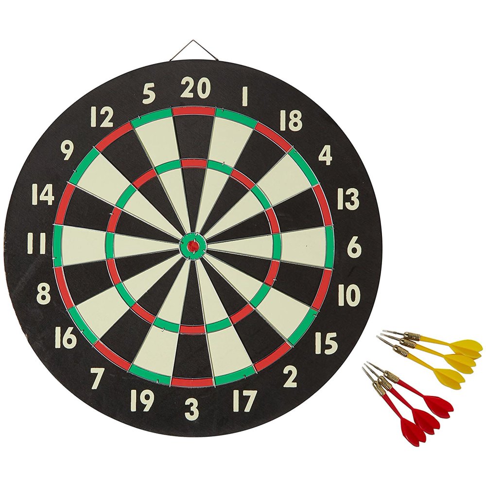 Accudart 2in1 Starlite QualityBound Paper Dartboard Game Set with