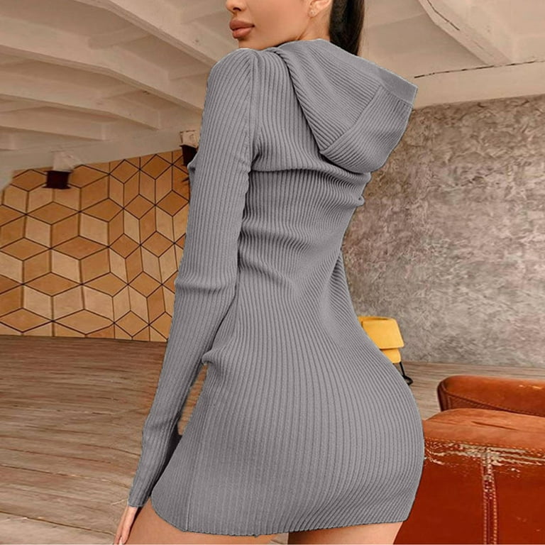 long sleeve grey dress Silky Dark Grey Holiday Maxi Dress main image 0