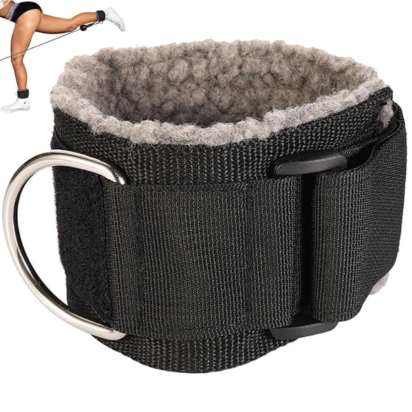 MOOCY Correas de Tobillo de Gimnasio para Máquinas de Cable Accesorio Puños de Tobillo Ajustables para Máquina de Cable Pelusa Correa de Tobillo de Cable Acolchada para Kickbacks y Entrenamientos de G
