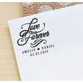 thumbnail image 3 of Printtoo Personalized&nbsp;Black Self Inking Wedding Favor Love Forever Heavy Duty Stamp Custom&nbsp;Rubber&nbsp;Stamper-45 mm, 3 of 6