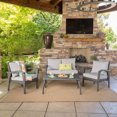 thumbnail image 2 of Asbury Outdoor 4 Piece Wicker Seating Set, 2 of 7