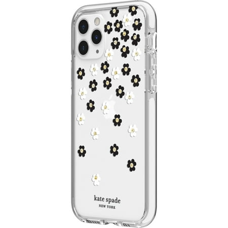 kate spade new york - Defensive Hardshell Case for Apple® iPhone® 11 Pro - Scatter Flower Black/White