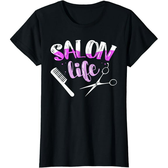 Hairdresser Salon Life Gift Cute Hairstylist T-Shirt