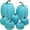 Teal, variant on Jollyzo 7 Pcs Assorted Artificial Teal Blue Pumpkins Halloween Faux Coastal Decorative Foam Pumpkins for Fall Baby Shower Thanksgiving Halloween Table Centerpiece Shelf Mantel Décor