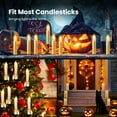 thumbnail image 3 of Flameless Christmas Trees Candles, Cimetech 12PCS LED Flickering Lights Battery Operated Candlesticks with Remote Timer/Clips, Warm White Window Taper Candle for Home Wedding Easter Festival Decor, 3 of 8