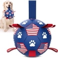 thumbnail image 1 of Balón de fútbol para perros QDAN duradero para perros grandes, 20 cm, 1 of 8