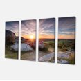 thumbnail image 2 of Stunning Sunrise over Countryside - Seashore Canvas Art Print, 2 of 3
