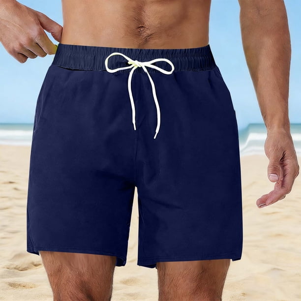 Ceisia Men's Quick-Dry Swim Trunks | 4-Way Stretch Elastic Waist Beach Shorts (Multiple Solid Colors) Gifts