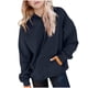thumbnail image 2 of Sudadera deportiva informal de manga larga de color liso para niños, blusa de poliéster con capucha y mangas largas con insertos en los hombros., 2 of 6