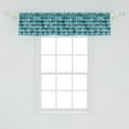 thumbnail image 2 of Ambesonne Grunge Valance Pack of 2, Contemporary Art Dots, 54"X12", Pale Blue Grey, 2 of 4