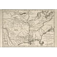 thumbnail image 1 of 24"x36" Gallery Poster, Carte de la Louisiana map 1758, 1 of 1