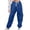 Blue, variant on ZOYOEN Girls Cargo Pants- Cotton Drawstring Casual Fashion Kids Jogger Pants Khaki Size 8