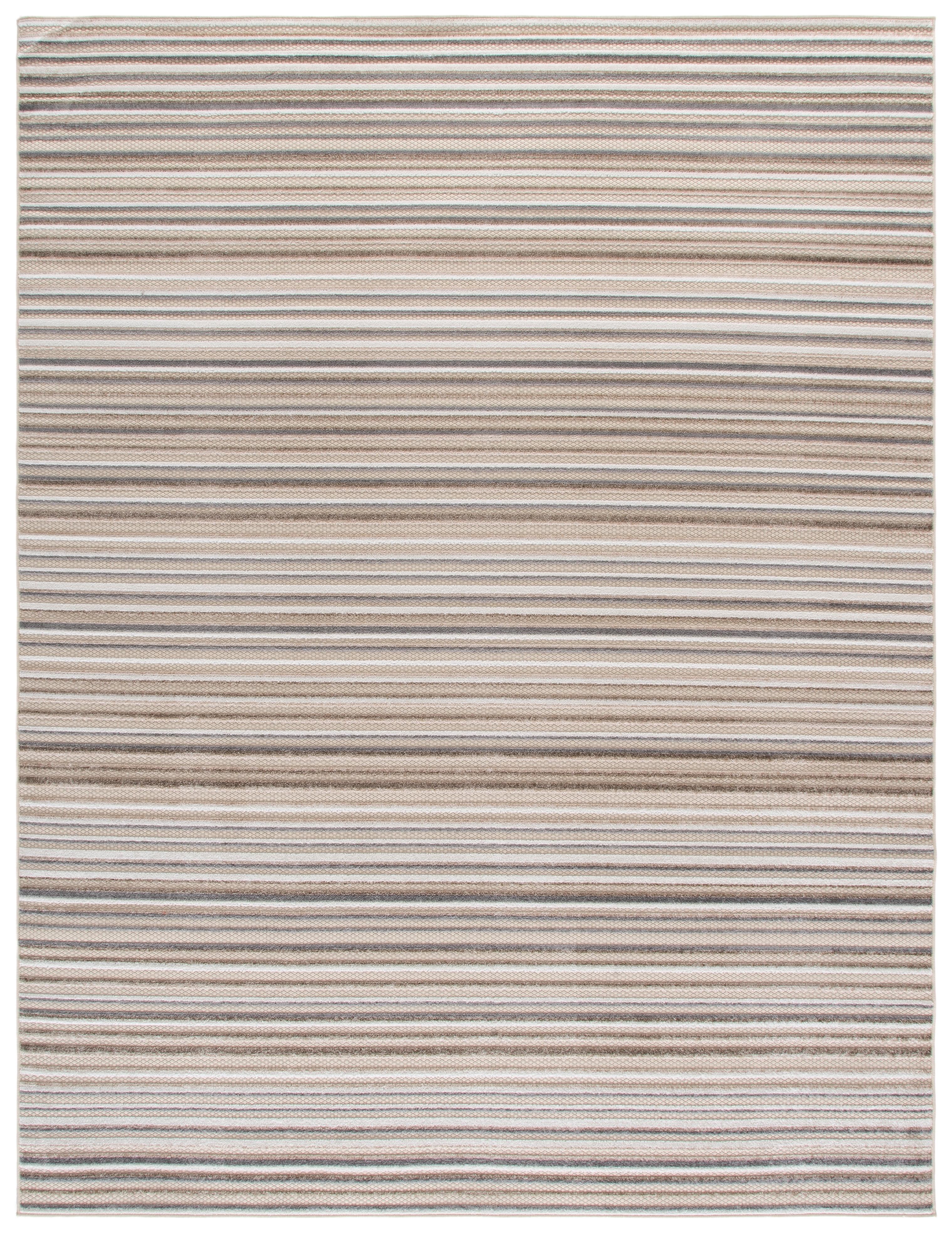 Safavieh Cabana Fedelma Striped Indoor/Outdoor Area Rug, Ivory/Gray, 10' x 14'