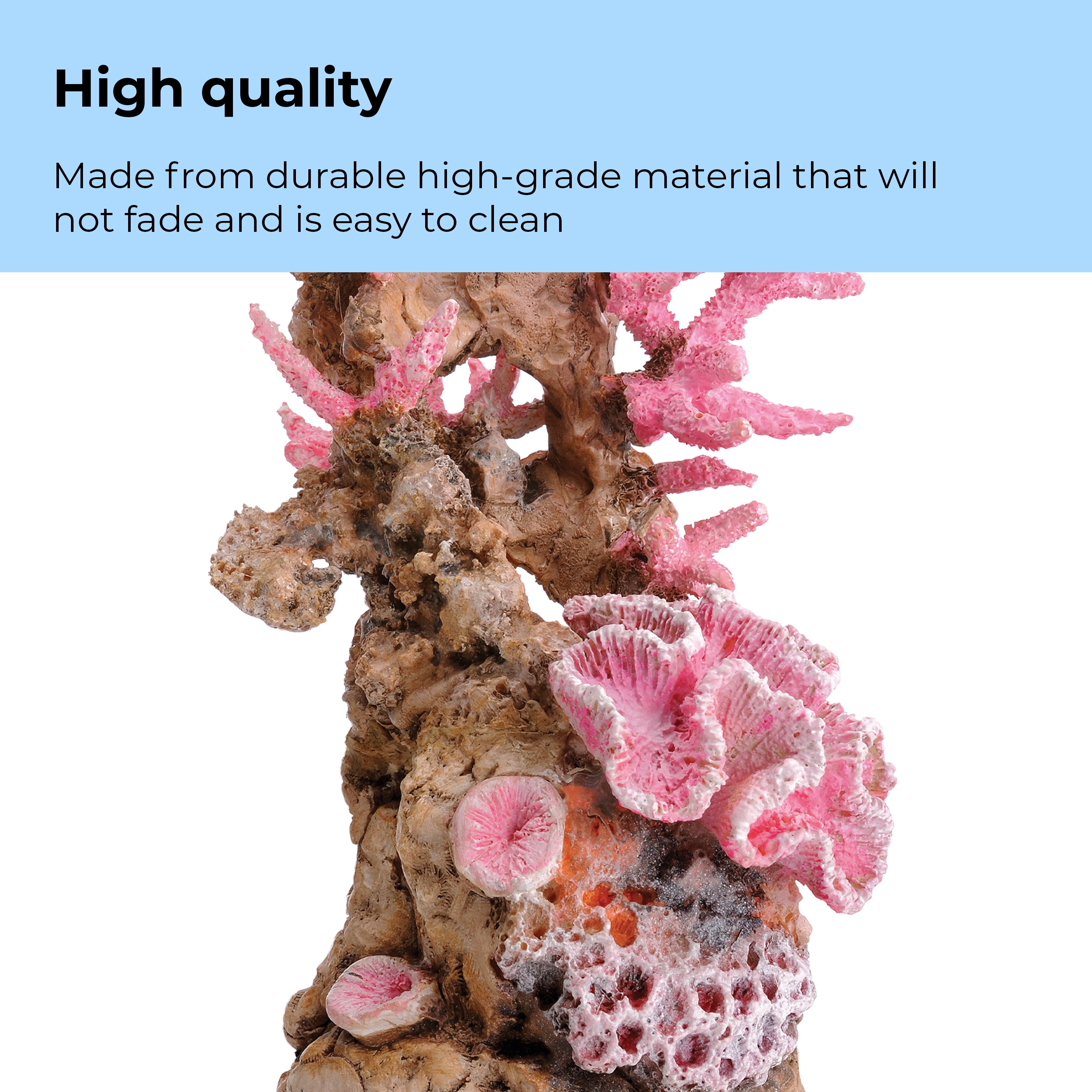 biOrb Pink Reef Aquarium Sculpture - Aquarium Decor