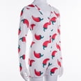 thumbnail image 2 of Women Summer Short Jumpsuit Pepper/Peach Patterns Long Sleeve Slim Pajama, 2 of 7