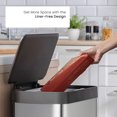 thumbnail image 3 of Home Zone Living 18.5 gal Tall Kitchen Garbage Can, Stainless Steel, 3 of 16