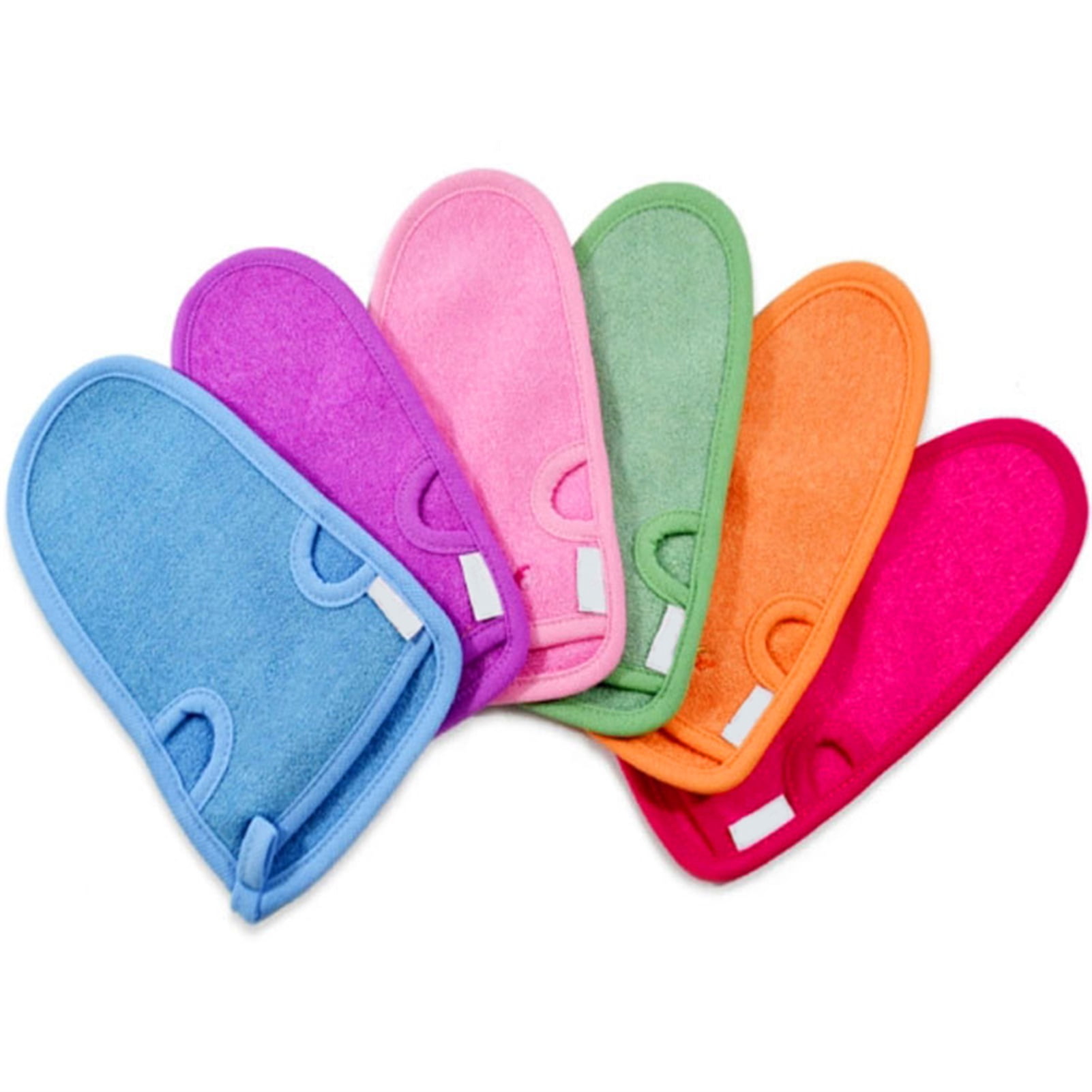 Dead Skin Exfoliating Mitt Deep Pore Cleansing Exfoliating Glove (Pink,  Large) at Home Microdermabrasion Dead Skin Remover for Body - Natural Plant