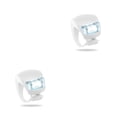 thumbnail image 2 of Soidarity 1/2/4 Uds. Luz delantera LED para bicicleta, bicicletas de montaña, alimentadas por , 3 modos, lámpara de faro de advertencia, Blanco 2Conjunto, 2 of 6