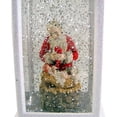 thumbnail image 3 of Kneeling Santa White LED Light up Swirl Lantern 10 3/4 Inch, 3 of 5