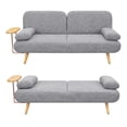 thumbnail image 1 of Sofa Cama con Mesa y Puerto de Carga Moderno Minimalista gris, 1 of 3