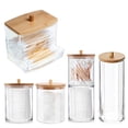 thumbnail image 2 of Caja de almacenamiento de hisopos de algodón transparente, organizador de maquillaje, caja de almacenamiento de acrílico, hisopo de algodón, caja de cosméticos, almacenamiento de baño y dormitorio, 2 of 4