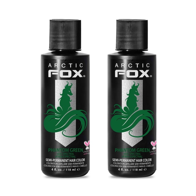 Tinte para el cabello Arctic Fox semipermanente Phantom Green 120 ml x2