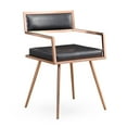 thumbnail image 4 of Marquee Black Croc Arm Chair Set of 2, 4 of 5
