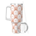 thumbnail image 2 of Zufioo love plaid fox Print 40OZ Ice Cup with Handle, Stainless Steel Vacuum Insulated Water Cup Household Items, 2 of 8