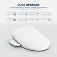 thumbnail image 2 of Smart Bidet Toilet Seat with Heated Seat, Electronic Bidet Seat with One-Key Knob/Side Panel/Warm Water/Air Dryer/Nightlight, 2 of 8