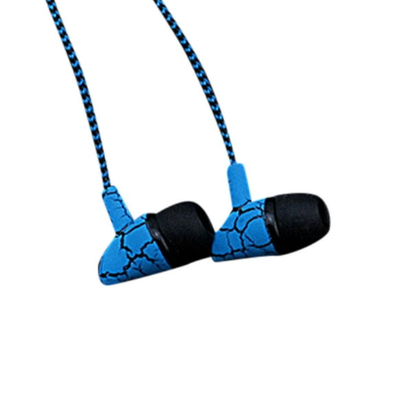 Wired Earphones with Microphone Headset Stereo Sound Quality Noise Canceling Headphones for Running/Cooking/Gym/Sports (Zip Blue)