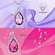 thumbnail image 2 of 2 Pcs Sofia the First Amulet and Elena Princess Necklace Twin Sister Teardrop Necklace Magic Jewelry Gift for Girls, 2 of 4
