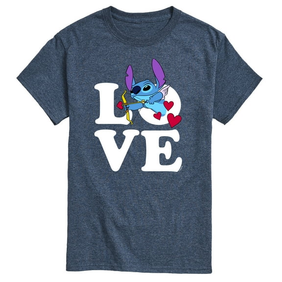 Lilo & Stitch - Love Cupid Stitch - Men's Short Sleeve Graphic T-Shirt