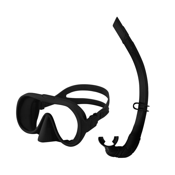 Máscara Buceo Y Snorkel Set Seco Ajustable para ()