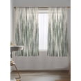 thumbnail image 5 of Sheer Curtains 63 Inch Length, Sage Green Vintage Semi Sheer Curtains Light Filtering Window Treatment, Stripes Painting Retro Abstract Art Privacy Voile Drapes for Living Room Bedroom 52x63 Inch, 5 of 7