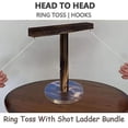 thumbnail image 4 of Juego de mesa Ring Toss para adultos y niños con base redonda de madera, 4 of 5