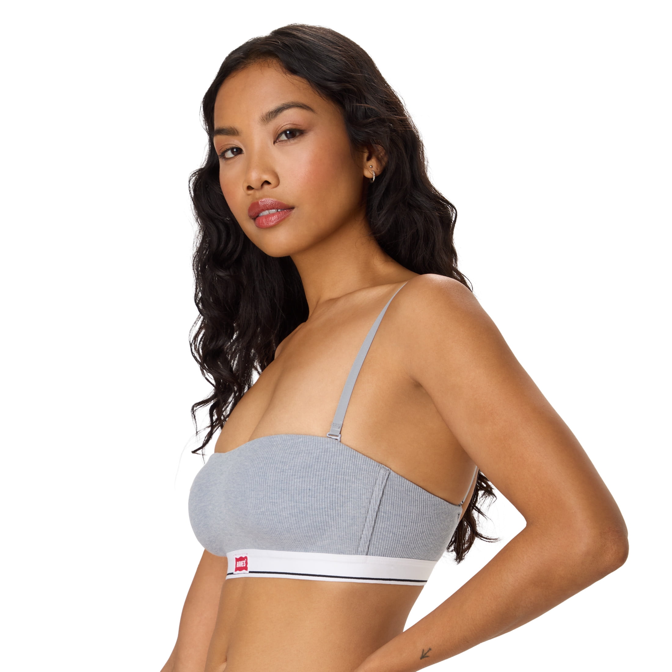 Hanes T-Shirt Bra, Originals Wireless Bandeau Bra, Mult-Way