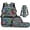 Dinosaur Truck Pattern, variant on Bulopur Boys 17 Inch Backpack Set 4 Piece Vintage Airplane Print School Bookbag with Lunch Box, Water Bottle Holder and Pencil Case for Elementary