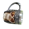 thumbnail image 1 of Jarra de cerveza con forma de calavera, jarra de cerveza con forma de calavera de 2 capas, taza de agua con forma de esqueleto, durabilidad extendida, 1 of 12