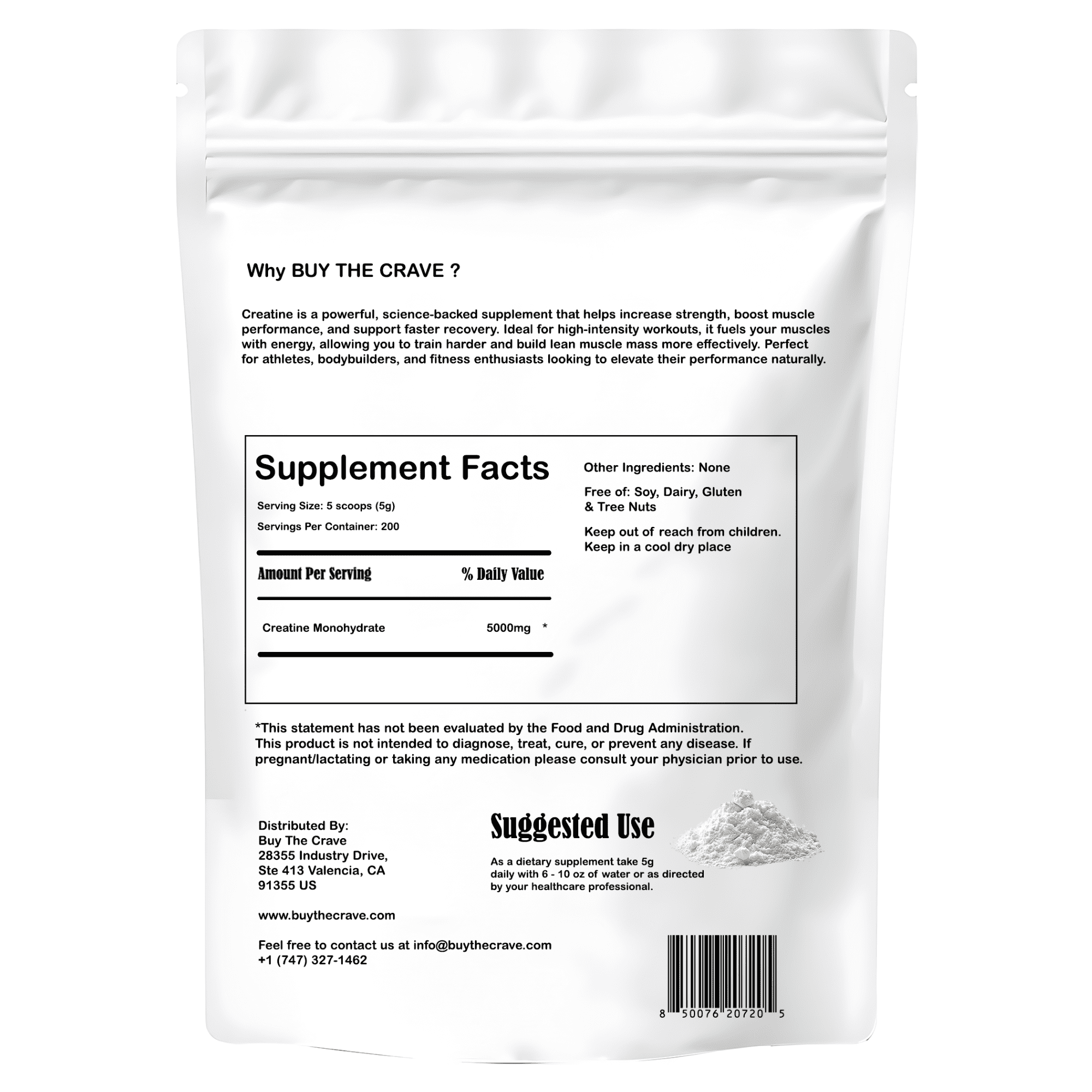 Ultra-Pure Micronized Creatine Monohydrate Powder - Maximize Strength, Power, and Muscle Growth - Unflavored, Gluten-Free (200 Servings, 1000g)