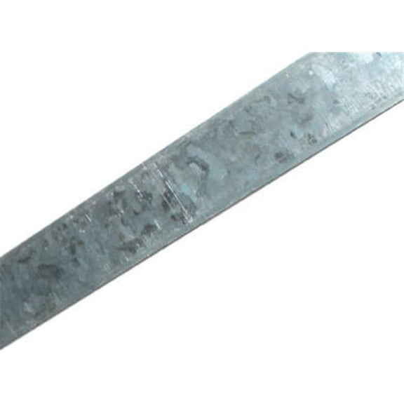 Steelworks Boltmaster 11091 Flat Steel Bar, Zinc Plated, 12 Gauge, 1/8 x 1 x 48-In.