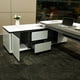 thumbnail image 4 of Home Fashion Light Luxury Office Furniture Modern Solid Wood Manager Platform My Lux Decor Round, 4 of 13