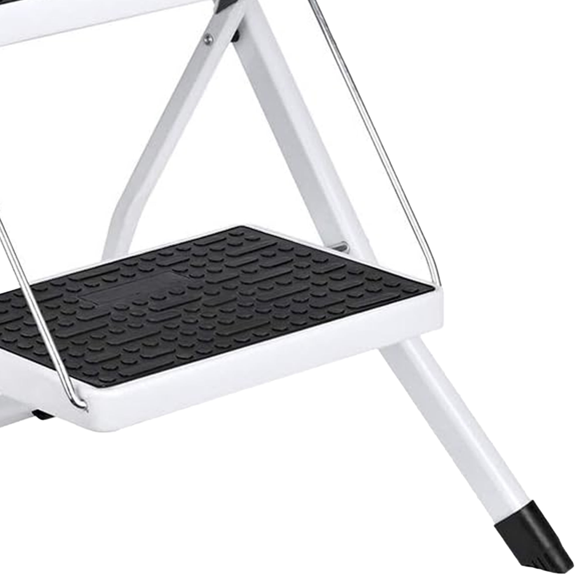 Delxo Folding 2 Step Mini Stool Stepladder w Non Skid Stair