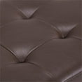 thumbnail image 5 of Pemberly Row 34 in. W Rectangle Storage Ottoman in Chocolate Brown Faux Leather, 5 of 6